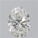 Natural Diamond 1.21 Carats, Oval with  Cut, H Color, VS2 Clarity and Certified by GIA