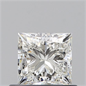 Natural Diamond 0.60 Carats, Princess with  Cut, I Color, VS2 Clarity and Certified by GIA