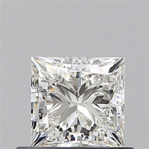 Picture of Natural Diamond 0.60 Carats, Princess with  Cut, I Color, VS2 Clarity and Certified by GIA