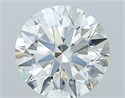 Diamante Natural 3.05 quilates, Redondo , Color J, claridad VVS2 y certificado GIA