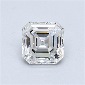 Foto Diamante Natural 0.91 quilates, Asscher , Color F, claridad VVS1 y certificado GIA de