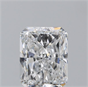 Natural Diamond 2.01 Carats, Radiant with  Cut, D Color, VS1 Clarity and Certified by GIA