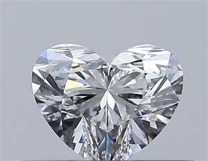 Picture of Natural Diamond 0.31 Carats, Heart with  Cut, E Color, VVS2 Clarity and Certified by GIA