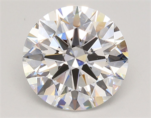 Picture of Lab Grown Diamond 5.01 Carats, Round with Ideal Cut, E Color, VVS2 Clarity and Certified by IGI