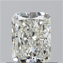 Natural Diamond 0.73 Carats, Radiant with  Cut, J Color, VVS1 Clarity and Certified by GIA