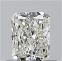 Natural Diamond 0.73 Carats, Radiant with  Cut, J Color, VVS1 Clarity and Certified by GIA