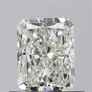 Picture of Natural Diamond 0.73 Carats, Radiant with  Cut, J Color, VVS1 Clarity and Certified by GIA