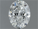 Natural Diamond 1.00 Carats, Oval with  Cut, G Color, SI1 Clarity and Certified by GIA