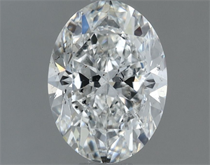 Picture of Natural Diamond 1.00 Carats, Oval with  Cut, G Color, SI1 Clarity and Certified by GIA