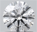 Natural Diamond 0.70 Carats, Round with Excellent Cut, D Color, SI2 Clarity and Certified by IGI
