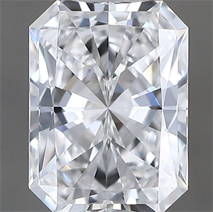 Picture of Natural Diamond 0.60 Carats, Radiant with  Cut, E Color, VS1 Clarity and Certified by GIA