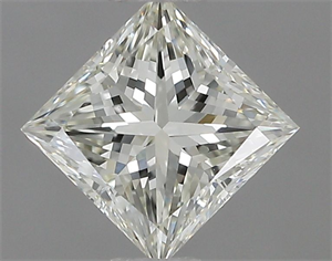 Picture of Natural Diamond 0.75 Carats, Princess with  Cut, K Color, VS2 Clarity and Certified by GIA