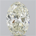 Natural Diamond 3.03 Carats, Oval with  Cut, I Color, VS2 Clarity and Certified by IGI