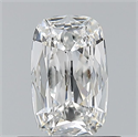 Natural Diamond 0.51 Carats, Cushion with  Cut, F Color, VS2 Clarity and Certified by GIA