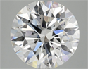 Lab Grown Diamond 5.04 Carats, Round with Ideal Cut, E Color, VS2 Clarity and Certified by IGI