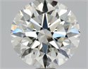 Natural Diamond 0.90 Carats, Round with Excellent Cut, J Color, VS1 Clarity and Certified by GIA