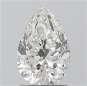Natural Diamond 1.20 Carats, Pear with  Cut, G Color, SI1 Clarity and Certified by GIA
