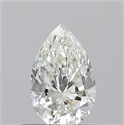 Natural Diamond 0.50 Carats, Pear with  Cut, J Color, VVS1 Clarity and Certified by GIA