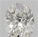Natural Diamond 0.17 Carats, Oval with  Cut, H Color, VVS1 Clarity and Certified by IGI