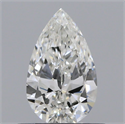 Natural Diamond 0.50 Carats, Pear with  Cut, G Color, VVS2 Clarity and Certified by GIA