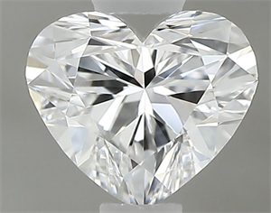Picture of Natural Diamond 0.37 Carats, Heart with  Cut, D Color, VS2 Clarity and Certified by GIA
