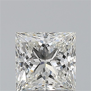 Picture of Natural Diamond 0.75 Carats, Princess with  Cut, I Color, VVS1 Clarity and Certified by GIA