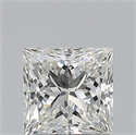 Natural Diamond 0.75 Carats, Princess with  Cut, I Color, VVS1 Clarity and Certified by GIA