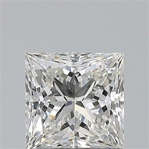 Picture of Natural Diamond 0.75 Carats, Princess with  Cut, I Color, VVS1 Clarity and Certified by GIA