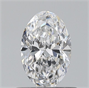 Natural Diamond 0.50 Carats, Oval with  Cut, D Color, VVS1 Clarity and Certified by GIA