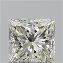 Natural Diamond 0.80 Carats, Princess with  Cut, K Color, VS1 Clarity and Certified by IGI