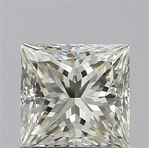 Picture of Natural Diamond 0.80 Carats, Princess with  Cut, K Color, VS1 Clarity and Certified by IGI