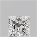 Natural Diamond 1.03 Carats, Princess with  Cut, G Color, VS1 Clarity and Certified by GIA