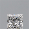 Diamante Natural 0.34 quilates, Princesa , Color D, claridad VS2 y certificado GIA