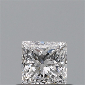 Picture of Natural Diamond 0.34 Carats, Princess with  Cut, D Color, VS2 Clarity and Certified by GIA