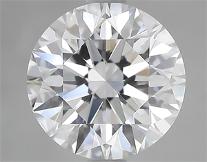 Picture of Natural Diamond 2.01 Carats, Round with Excellent Cut, D Color, FL Clarity and Certified by GIA