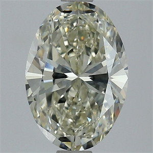 Foto Diamante Natural 2.60 quilates, Ovalado , Color L, claridad SI1 y certificado GIA de