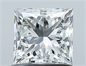 Natural Diamond 1.00 Carats, Princess with  Cut, F Color, VVS2 Clarity and Certified by GIA