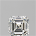 Diamante Natural 1.07 quilates, Asscher , Color I, claridad VS2 y certificado GIA