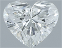 Natural Diamond 0.50 Carats, Heart with  Cut, H Color, SI2 Clarity and Certified by GIA