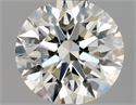 Natural Diamond 0.80 Carats, Round with Excellent Cut, J Color, VVS1 Clarity and Certified by GIA