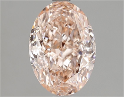 Picture of Lab Grown Diamond 2.31 Carats, Oval with  Cut, Fancy Vivid Pink Color, VVS2 Clarity and Certified by IGI