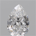 Natural Diamond 0.11 Carats, Pear with  Cut, F Color, VVS1 Clarity and Certified by IGI
