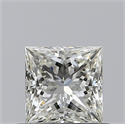 Natural Diamond 0.60 Carats, Princess with  Cut, K Color, VVS1 Clarity and Certified by GIA