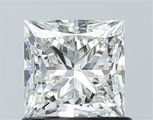 Picture of Natural Diamond 1.02 Carats, Princess with  Cut, H Color, VVS1 Clarity and Certified by GIA
