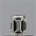Natural Diamond 0.23 Carats, Emerald with  Cut, G Color, IF Clarity and Certified by GIA