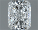 Natural Diamond 0.81 Carats, Radiant with  Cut, F Color, VVS1 Clarity and Certified by GIA