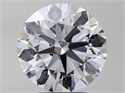 Natural Diamond 3.50 Carats, Round with Excellent Cut, D Color, VS1 Clarity and Certified by GIA