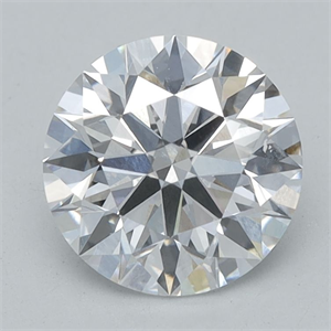 Picture of Lab Grown Diamond 1.06 Carats, Round with Ideal Cut, E Color, VVS1 Clarity and Certified by IGI