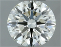 Natural Diamond 0.50 Carats, Round with Excellent Cut, L Color, VVS2 Clarity and Certified by GIA