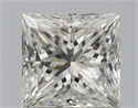 Natural Diamond 1.30 Carats, Princess with  Cut, I Color, IF Clarity and Certified by GIA